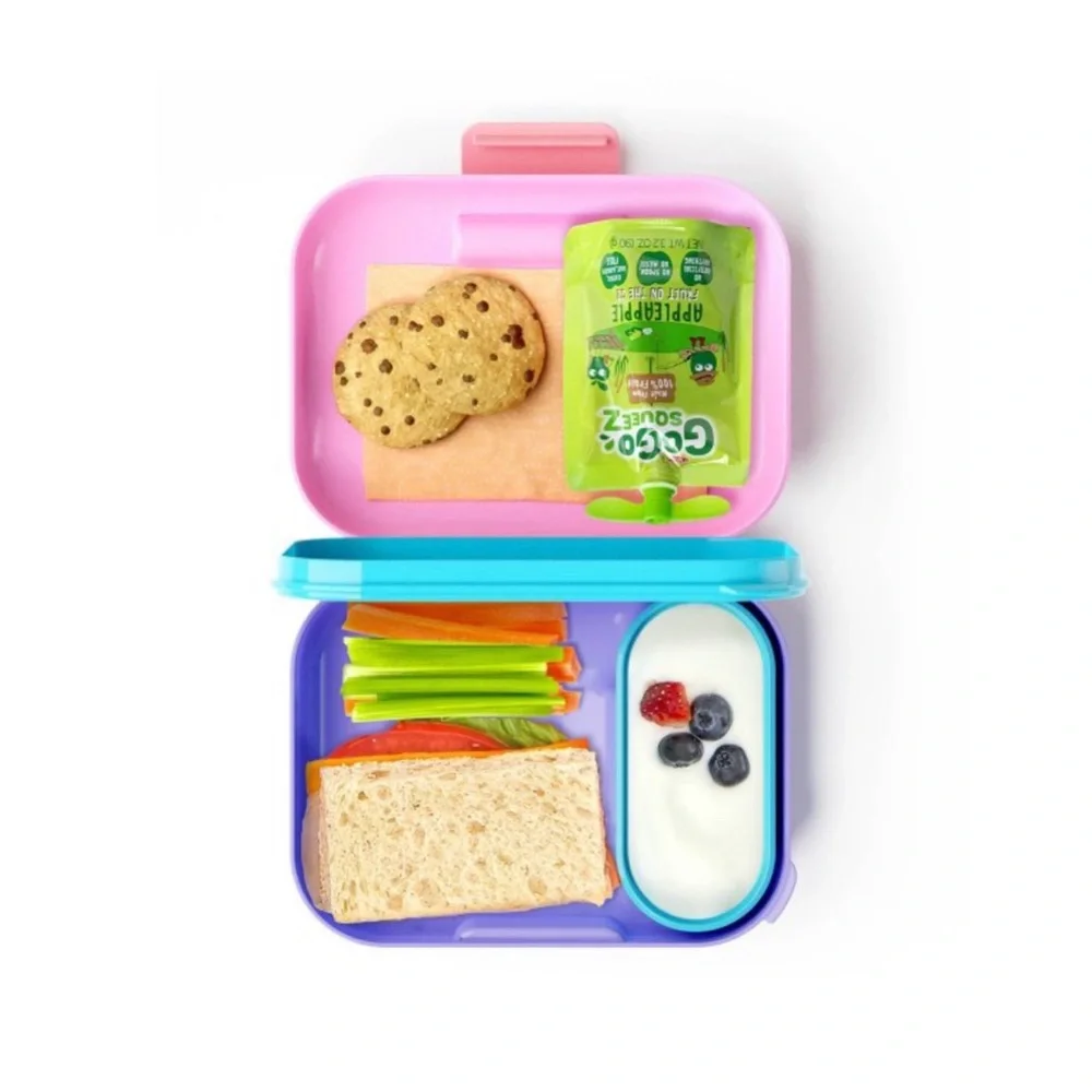 ZOKU PLASTIC NEAT BENTO JR. BOX PINK - Picture 5 of 5